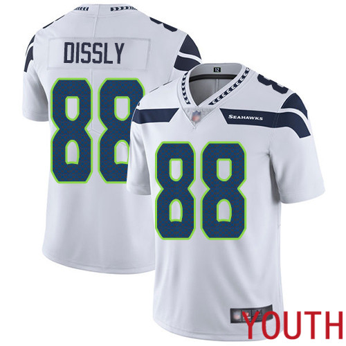 Seattle Seahawks Limited White Youth Will Dissly Road Jersey NFL Football 88 Vapor Untouchable